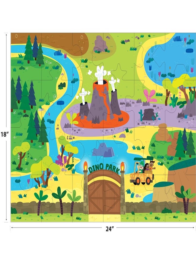 RoseArt - Kids Floor Puzzle Playset - Dinosaur Park Adventure - 24 Piece Jigsaw Puzzle - Image 3